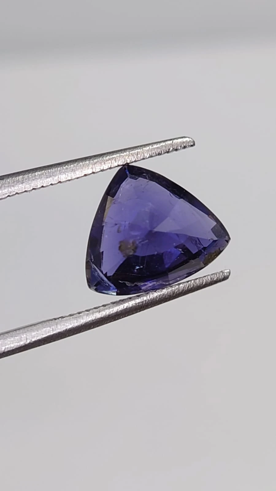 2.14ct Natural Iolite Triangular Cut From Madagascar — view 2